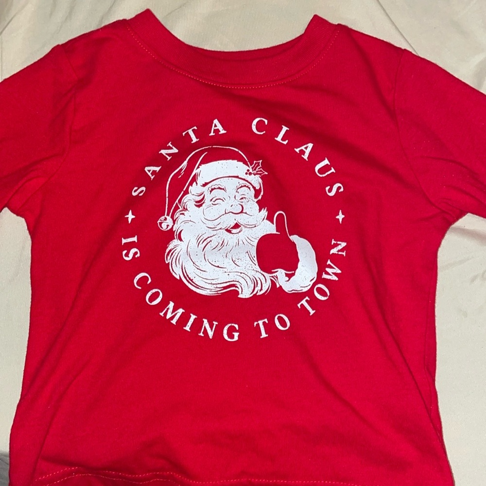 Santa is coming to town shirt